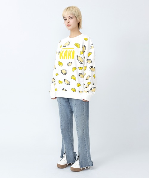 PUNYUS（プニュズ）の「【新サイズ】フード総柄スウェット（IMO・KAKI)（スウェット・レディース・パープル/イエロー・1/2/3/4/5）」の22枚目の写真