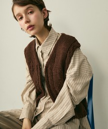cable knit vest / ケーブルニットベスト
