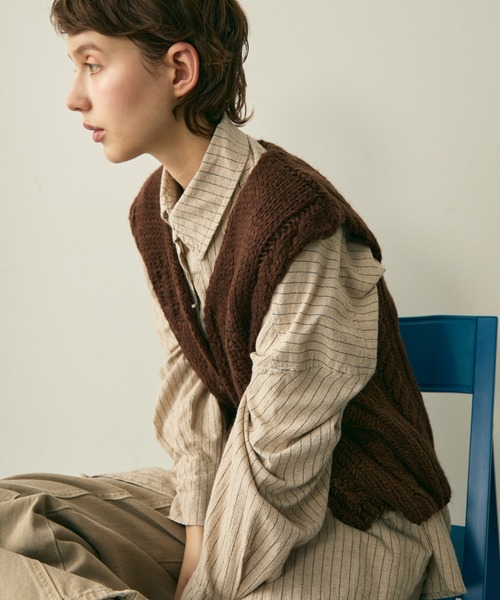 cable knit vest / ケーブルニットベスト（ベスト）｜full/fill