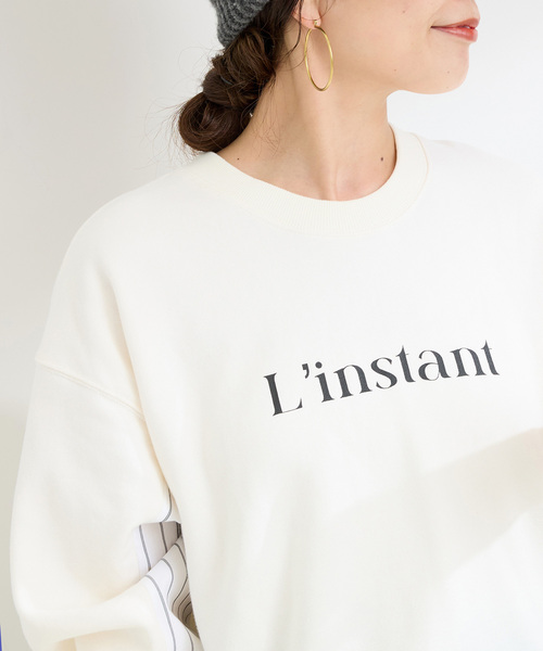 B.C STOCK（ベーセーストック）の「ウォッシャブル / ドッキングスリーブプルオーバー（スウェット・レディース・ホワイト/ネイビー/カーキ・FREE）」の12枚目の写真