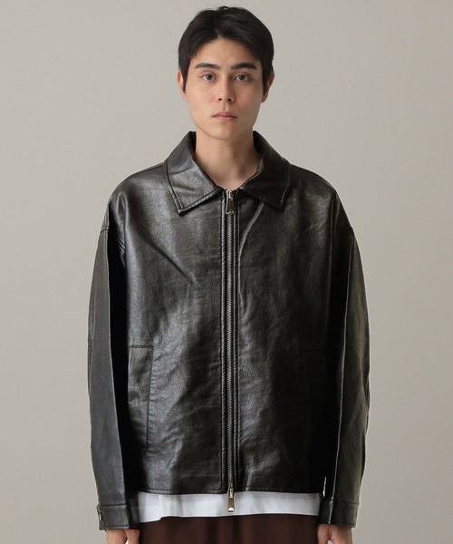 V2（ブイツー）の「V2／ナチュラルレザージャケット（ブルゾン・メンズ・ブラック・MEDIUM/LARGE）」の13枚目の写真