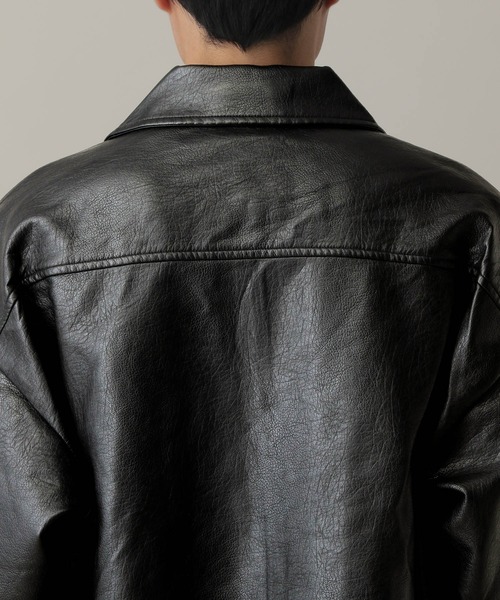 V2（ブイツー）の「V2／ナチュラルレザージャケット（ブルゾン・メンズ・ブラック・MEDIUM/LARGE）」の16枚目の写真