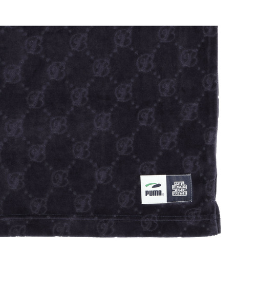 PUMA(プーマ)の「PUMA プーマ メンズ PUMA x BlackEyePatch OVAL ロゴ モノグラム ベロア 半袖 トップ(ポロシャツ・メンズ・ネイビー・MEDIUM/LARGE/SMALL)」の7枚目の写真