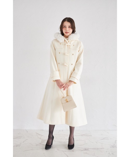 JUSGLITTY アイボリー ファー付きダッフルコート JUSGLITTY（ダッフルコート）のフリマアイテム一覧