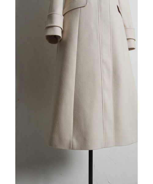 取り外し可能なファー付きフィット＆フレアシルエットダッフルコート