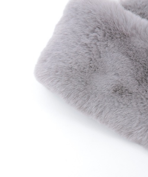 axes femme（アクシーズファム）の「パール付マグネットティペット（マフラー・レディース・ピンク/グレー・FREE）」の16枚目の写真