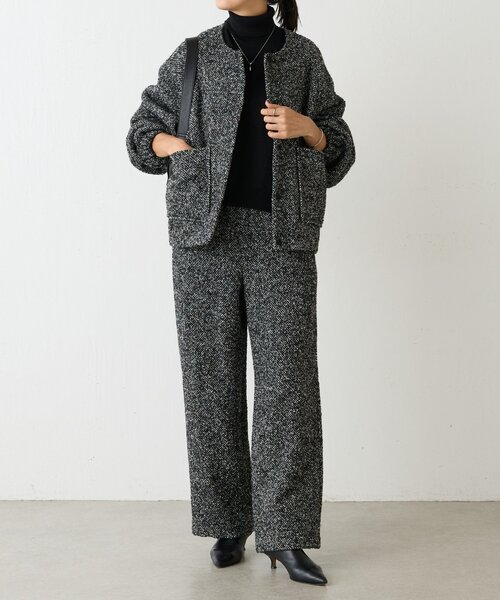 BEARDSLEY（ビアズリー）の「ツイードイージーパンツ（その他パンツ・レディース・グレー・FREE）」の2枚目の写真