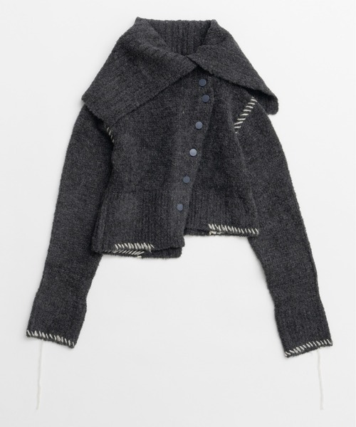 2025WINTER PRE-ORDER】Asymmetry Knit Cardigan / アシメニット