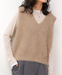 emesuelee（エメスーリー）の「シャギーニットベスト（ベスト）」