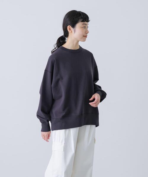 ユニセックス』コットンクルーネックスウェットプルオーバー