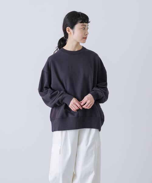 ユニセックス』コットンクルーネックスウェットプルオーバー