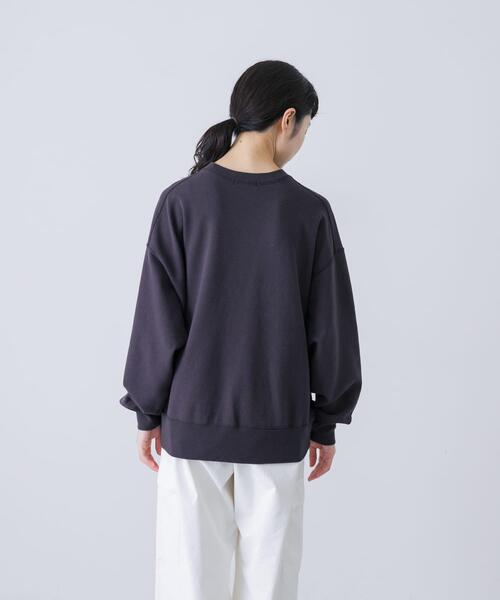 ユニセックス』コットンクルーネックスウェットプルオーバー