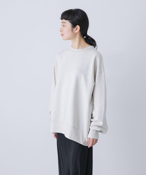 ユニセックス』コットンクルーネックスウェットプルオーバー