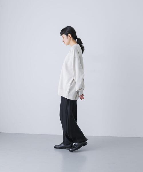 ユニセックス』コットンクルーネックスウェットプルオーバー