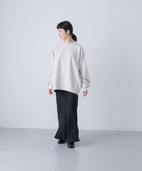 ユニセックス』コットンクルーネックスウェットプルオーバー