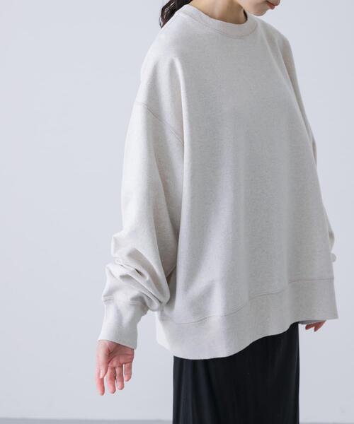 ユニセックス』コットンクルーネックスウェットプルオーバー