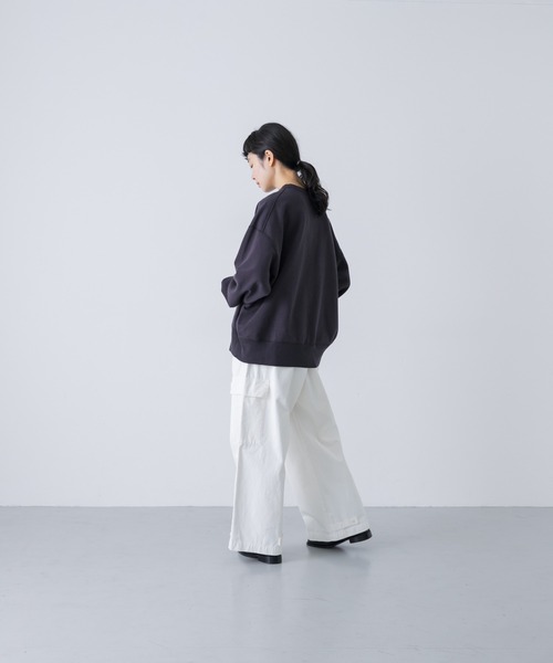 かぐれ　スウェット ユニセックス』コットンクルーネックスウェットプルオーバー