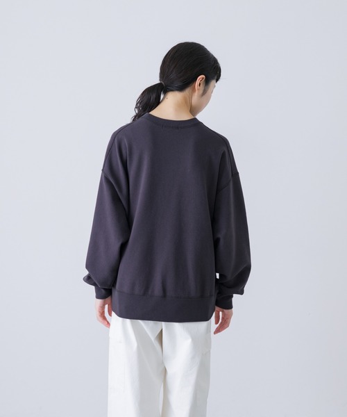 ユニセックス』コットンクルーネックスウェットプルオーバー