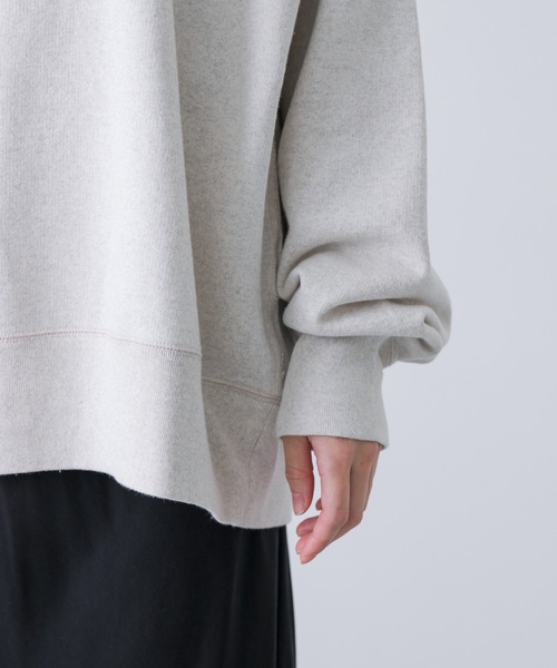 ユニセックス』コットンクルーネックスウェットプルオーバー