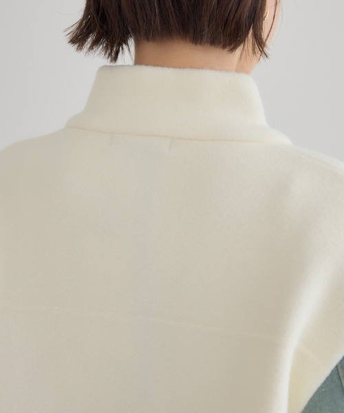 KATHARINE ROSS（キャサリンロス）の「【PILLINI/ピリーニ】デニムコンビスタンドカラージャケット（デニムジャケット・レディース・ブラック/オフホワイト・MEDIUM）」の22枚目の写真