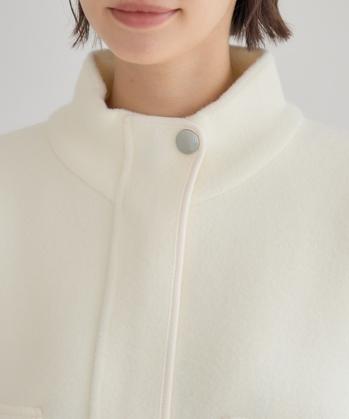 KATHARINE ROSS（キャサリンロス）の「【PILLINI/ピリーニ】デニムコンビスタンドカラージャケット（デニムジャケット・レディース・ブラック/オフホワイト・MEDIUM）」の15枚目の写真