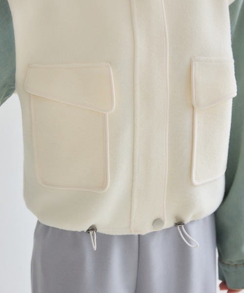 KATHARINE ROSS（キャサリンロス）の「【PILLINI/ピリーニ】デニムコンビスタンドカラージャケット（デニムジャケット・レディース・ブラック/オフホワイト・MEDIUM）」の21枚目の写真