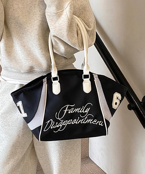 HALEY PESCA(ヘーリーペスカ)の「HALEY PESCA/【2way】バイカラー ナンバリングスポーティーボストンバッグ(ボストンバッグ・レディース・ピンク/レッド/ネイビー/ブラック・FREE)」の14枚目の写真