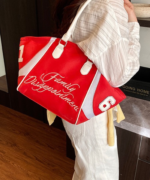 HALEY PESCA(ヘーリーペスカ)の「HALEY PESCA/【2way】バイカラー ナンバリングスポーティーボストンバッグ(ボストンバッグ・レディース・ピンク/レッド/ネイビー/ブラック・FREE)」の17枚目の写真