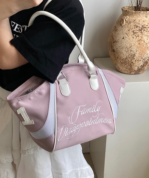 HALEY PESCA(ヘーリーペスカ)の「HALEY PESCA/【2way】バイカラー ナンバリングスポーティーボストンバッグ(ボストンバッグ・レディース・ピンク/レッド/ネイビー/ブラック・FREE)」の10枚目の写真