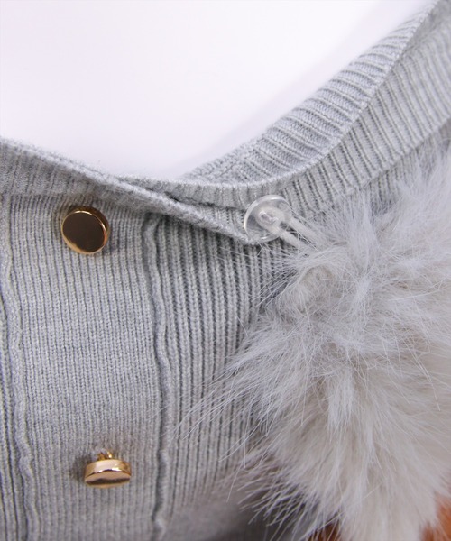 clear（クリア）の「ビジュー肩紐オフショルファーニットトップス[大人 フェミニン 上品]≪AW新作≫（ニット/セーター・レディース・アイボリー/ブラック/ライトグレー・F）」の18枚目の写真