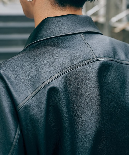 CONZ（コンズ）の「BALOON ZIP UP JACKET FAUX LEATHER（ブルゾン