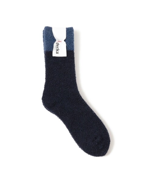 B:MING by BEAMS（ビーミングバイビームス）の「【別注】decka quality socks / アルパカ メリノウール ソックス（ソックス/靴下・メンズ・ナチュラル/ブラック/ネイビー・ONE SIZE）」の3枚目の写真