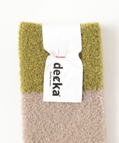 B:MING by BEAMS（ビーミングバイビームス）の「【別注】decka quality socks / アルパカ メリノウール ソックス（ソックス/靴下・メンズ・ナチュラル/ブラック/ネイビー・ONE SIZE）」の4枚目の写真