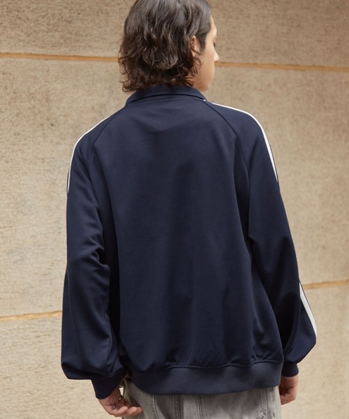 MLB（メジャーリーグベースボール）の「MLB/メジャーリーグベースボール 別注 ワッペン刺繍  サイドライン ダブルジップ オーバーサイズ トラックジャケット（ジャージ・レディース・ブラック/アイボリー/ダークブラウン/ネイビー・M/L）」の9枚目の写真