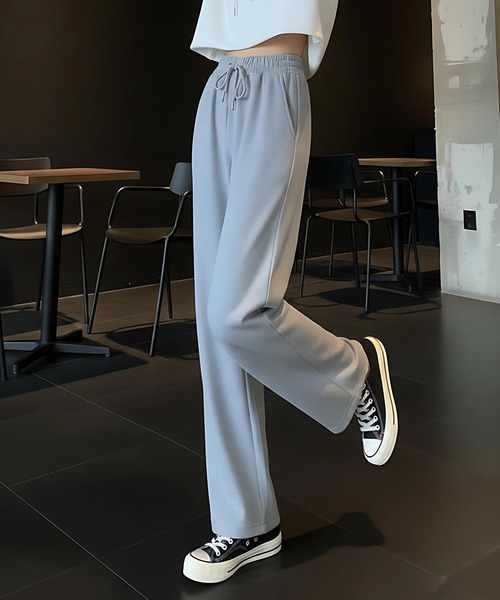 cammie(キャミー)の「あったかスウェットゆるパンツ(スウェットパンツ・レディース・ブラック/グレー・M/L)」の21枚目の写真