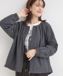 【S-LL】オンとオフどちらにも使える 軽量なノーカラーブルゾン