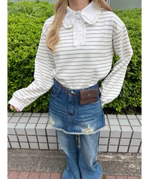 WC | レースパイピングラガーシャツ(シャツ/ブラウス)