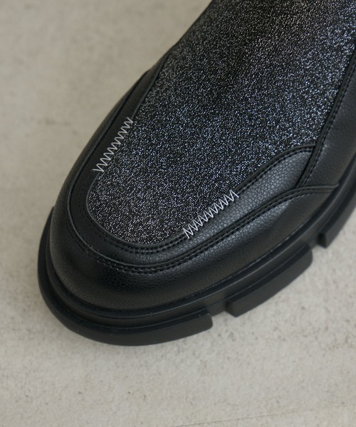 Paradise Picnic（パラダイスピクニック）の「ニットブーツ（ブーツ・レディース・グレー/ブラック・MEDIUM/LARGE）」の20枚目の写真