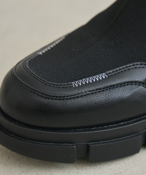 Paradise Picnic（パラダイスピクニック）の「ニットブーツ（ブーツ・レディース・グレー/ブラック・MEDIUM/LARGE）」の8枚目の写真