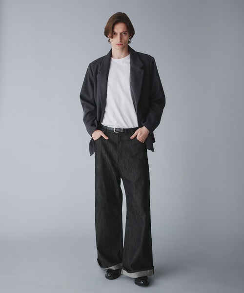 Regen Glanz(レーゲングランツ)の「basic single tailored jacket/ベーシックシングルテーラードジャケット(テーラードジャケット・メンズ・グレー/ブラック・SMALL/LARGE/MEDIUM)」の9枚目の写真