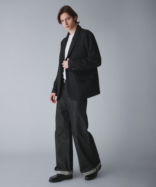 Regen Glanz(レーゲングランツ)の「basic single tailored jacket/ベーシックシングルテーラードジャケット(テーラードジャケット・メンズ・グレー/ブラック・SMALL/LARGE/MEDIUM)」の10枚目の写真