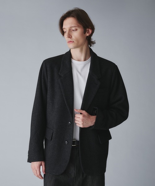 Regen Glanz(レーゲングランツ)の「basic single tailored jacket/ベーシックシングルテーラードジャケット(テーラードジャケット・メンズ・グレー/ブラック・SMALL/LARGE/MEDIUM)」の4枚目の写真