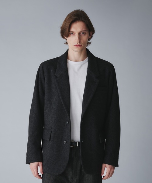 Regen Glanz(レーゲングランツ)の「basic single tailored jacket/ベーシックシングルテーラードジャケット(テーラードジャケット・メンズ・グレー/ブラック・SMALL/LARGE/MEDIUM)」の3枚目の写真