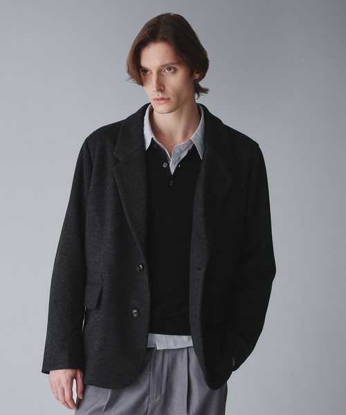 Regen Glanz(レーゲングランツ)の「basic single tailored jacket/ベーシックシングルテーラードジャケット(テーラードジャケット・メンズ・グレー/ブラック・SMALL/LARGE/MEDIUM)」の7枚目の写真