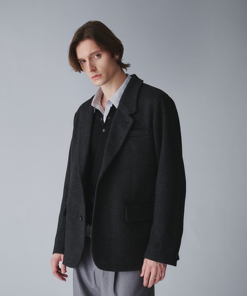 Regen Glanz(レーゲングランツ)の「basic single tailored jacket/ベーシックシングルテーラードジャケット(テーラードジャケット・メンズ・グレー/ブラック・SMALL/LARGE/MEDIUM)」の8枚目の写真
