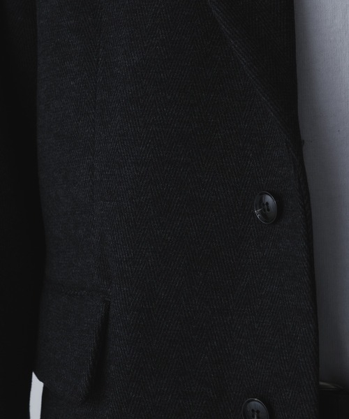 Regen Glanz(レーゲングランツ)の「basic single tailored jacket/ベーシックシングルテーラードジャケット(テーラードジャケット・メンズ・グレー/ブラック・SMALL/LARGE/MEDIUM)」の19枚目の写真