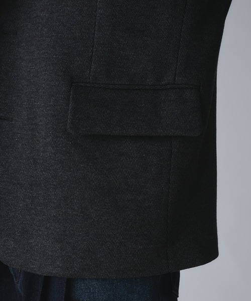 Regen Glanz(レーゲングランツ)の「basic single tailored jacket/ベーシックシングルテーラードジャケット(テーラードジャケット・メンズ・グレー/ブラック・SMALL/LARGE/MEDIUM)」の20枚目の写真