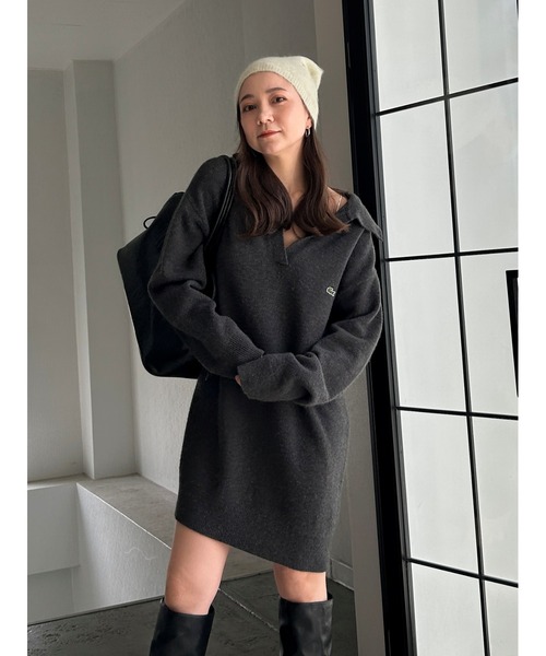 SNIDEL（スナイデル）の「【HIGH QUALITY】ニットビーニー（ニットキャップ/ビーニー・レディース・オフホワイト/チャコールグレー/ピンク/ミント・F）」の17枚目の写真