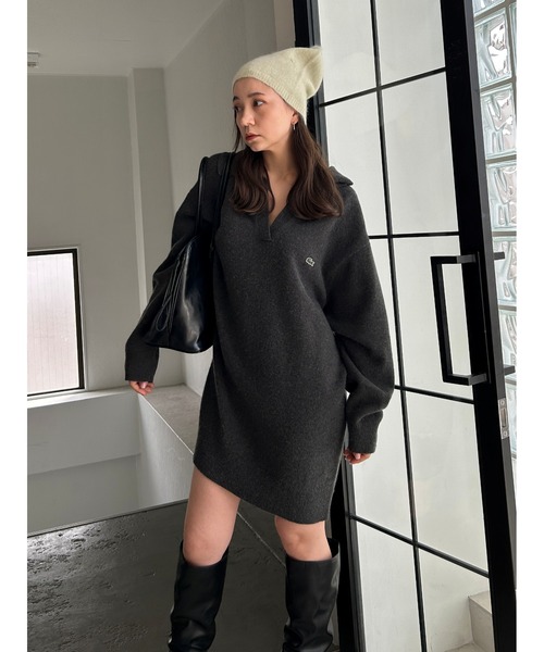 SNIDEL（スナイデル）の「【HIGH QUALITY】ニットビーニー（ニットキャップ/ビーニー・レディース・オフホワイト/チャコールグレー/ピンク/ミント・F）」の19枚目の写真