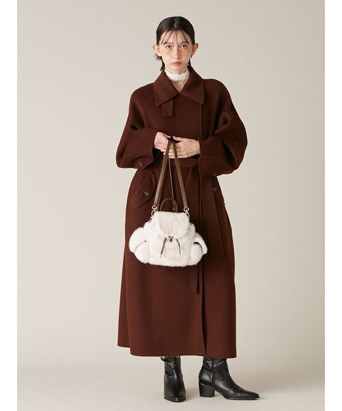 新品タグ付　2wayエコファーバックパック ベージュ　LILY BROWN 2wayエコファーバックパック(バッグ)｜LILY BROWN（リリーブラウン）の